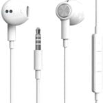 Auriculares,Auriculares magnéticos in-Ear con Micrófono,Headphone Sonido Estéreo,cancelación de Ruido y Sonido Envolvente,para iPhone,Android y PC (Blanco)