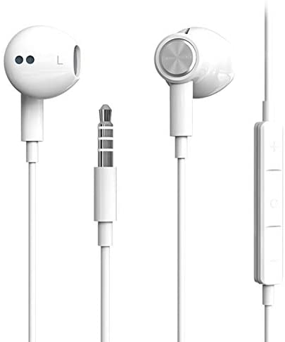 Auriculares,Auriculares magnéticos in-Ear con Micrófono,Headphone Sonido Estéreo,cancelación de Ruido y Sonido Envolvente,para iPhone,Android y PC (Blanco)