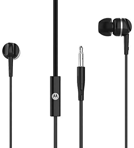 Motorola Lifestyle Pace 105, In-Ear Headphones, Integrated Microphone, Alexa, Siri and Google Assistant - Negro
