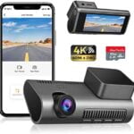 Dash Cam 4K WiFi Ultra HD 2160P Car Dash Cam with SD Card Included, Dash Camera for Cars with Night Vision, WDR, Loop Recording, 170° Wide Angle, G-Sensor, Motion Detection, 24H Parking Monitor