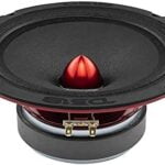 DS18 PRO-X8BM Loudspeaker - 8", Midrange, Red Aluminum Bullet, 550W Max, 275W RMS, 8 Ohms - Premium Quality Audio Door Speakers for Car or Truck Stereo Sound System (1 Speaker)