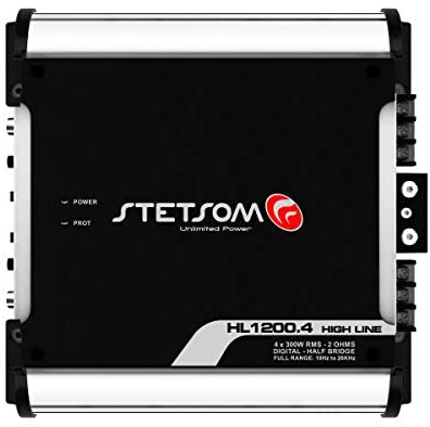 Stetsom HL 1200.4 2 Ohms 4 Channel 1200 Watts Class D Full Range Amplifier
