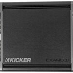 KICKER CX400.1 400 Watt Class D Mono Amplifier for Car Audio Speakers, Black