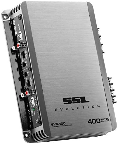 Sound Storm EV4.400 Evolution 400 Watt, 4 Channel, 2 to 8 Ohm Stable Class A/B, Full Range Car Amplifier
