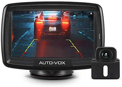 AUTO-VOX CS-2 Wireless Backup Camera Kit with Stable Digital Signal, 4.3’’ Monitor & Rear View Camera for Truck, Van, Camping Car, SUV