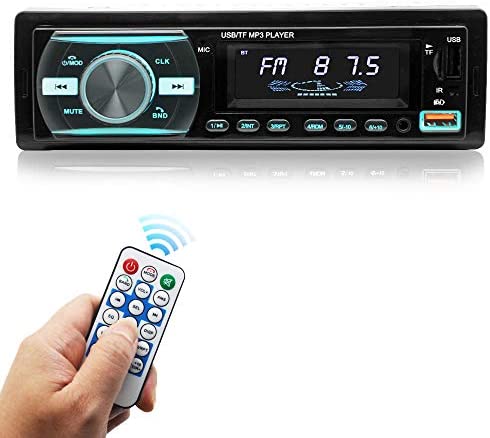 Car Stereo with Bluetooth Single din in Dash Car Stereo Receiver car Radio, Stereo for car, FM Radio, Support USB/SD/AUX wiress Remote Control