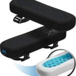 Everlasting Comfort Arm Rest Pillow - Office Chair Armrest Cover Pads for Desk Chair (Set of 2)