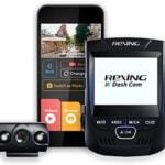 Rexing V1P 2.4" LCD FHD 1080p Wi-Fi 170 Degree Wide Angle Dual Channel Dashboard Camera Recorder Car Dash Cam with Rear Camera, G-Sensor, WDR, Loop Recording Mobile App Supercapacitor