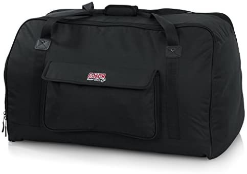 Gator Cases Heavy-Duty Speaker Tote Bag for Compact 15" Speaker Cabinets; Fits QSC K15, Yamaha DXR15 and more (GPA-TOTE15) , Black