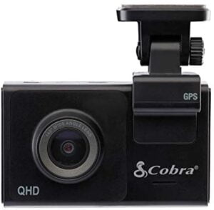 Cobra Smart Dash Cam (SC 200) – QHD+ 1600P Resolution, Voice Commands, Built-in WiFi & GPS, 8GB SD Card, 3" Display, Shared Alerts, Incident Reports, Emergency MayDay, Drive Smarter App