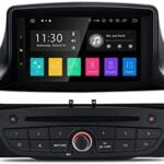 XTRONS Android 10.0 Car Stereo Radio DVD Player GPS Navigation 7 Inch Touch Screen Head Unit Support Android Auto Car Auto Play Bluetooth Backup Camera WiFi DVR OBD TPMS for Renault Megane III Fluence