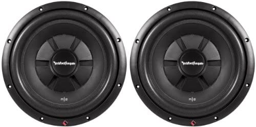 Rockford Fosgate R2SD4-12 12" 1000W 4-Ohm Shallow/Slim Car Subwoofer Sub Pair with Mica-Injected Polypropylene Cone and Integrated PVC Trim Ring