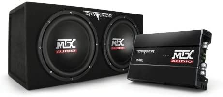MTX Audio TNP212D2 Terminator Power Pack Subwoofer System - Set of 2,BLACK