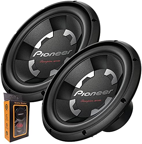 Pair of Pioneer TS-A300D4 12” Dual 4 Ohms Voice Coil Subwoofer - 1500 Watts (2 Subwoofer)