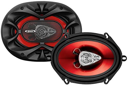 BOSS Audio Systems CH5730 Car Speakers - 300 Watts of Power Per Pair and 150 Watts Each, 5 x 7 Inch, Full Range, 3 Way, Sold in Pairs, Easy Mounting