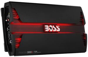 BOSS Audio Systems PT3000 2 Channel Car Amplifier – Phantom Series, 3000 Watts, Full Range, Class A/B, 2-4 Ohm Stable, MOSFET Power Supply, Bridgeable