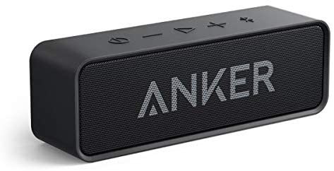 Upgraded, Anker Soundcore Bluetooth Speaker with IPX5 Waterproof, Stereo Sound, 24H Playtime, Portable Wireless Speaker for iPhone, Samsung and More