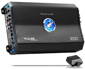 Planet Audio PL3000.1D Class D Car Amplifier - 3000 Watts, 1 Ohm Stable, Digital, Monoblock, Mosfet Power Supply, Great for Subwoofers