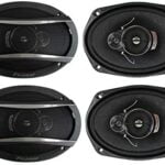 4 Pioneer 6x9 Inch 3-Way 420 Watt Car Coaxial Audio Stereo Speakers | TS-A6966R