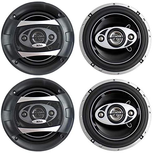 4 New BOSS Audio P65.4C 6.5" 4-Way 400W Car Audio Coaxial Speakers Stereo P654C