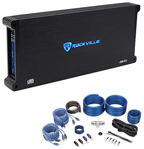 Rockville dB45 3200 Watt/800w RMS 4 Channel Car Amplifier+Amp Kit Loud!!