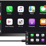 Camecho Double Din Car Stereo 7'' Touch Screen Car Radio with Bluetooth D-Play FM Radio Receiver Support TF/USB/Aux Port+Rear View Camera Input