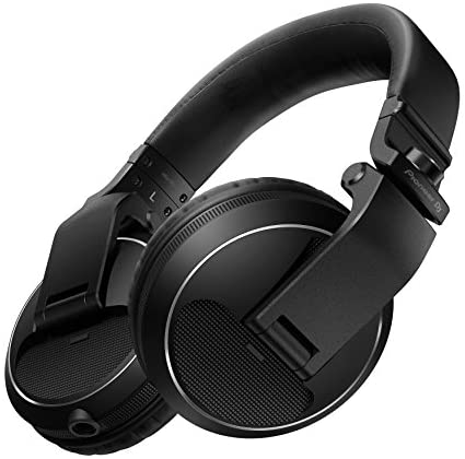 PIONEER HDJ-X5-K Professional DJ Headphone, Black, (HDJX5K)