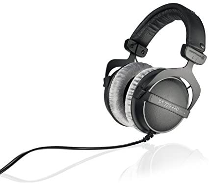 beyerdynamic DT 770 PRO 250 Ohm Over-Ear Studio Headphones in Black. Closed Construction, Wired for Studio use, Ideal for Mixing in The Studio
