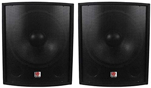 (2) New Rockville SBG1188 18" 2000 Watt Passive Pro DJ Subwoofers Subs