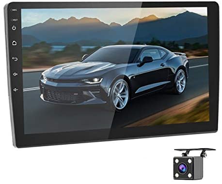 Car Stereo Double Din Car Radio Android 8.1 Audio 9”2.5D HD Touch Screen in Dash Car MP5 Player with Bluetooth GPS Navigation WiFi FM/AM Radio Support Mirror Link SWC Dual USB + Rear View Camera