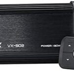 Water Resistant Bluetooth Marine 4 Channel Class A/B Amplifier Media Stereo on Boats UTV ATV Golf Carts and Cars