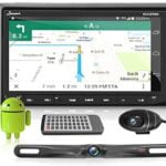 Pyle Premium Android 7" Double DIN Bluetooth DVR Dash Cam, Dual Camera, Car Stereo Receiver, Touchscreen Tablet Style Display, Wi-Fi Web Browsing, App Download