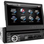 Power Acoustik PTID-8920B In-Dash DVD AM/FM Receiver with 7-Inch Flip-Out Touchscreen Monitor and USB/SD Input
