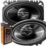 2 Pairs of Pioneer TS-G4620S 400W Max (60W Rms) 4" X 6" G-Series 2-Way Coaxial Car Speakers - 4 Speakers + Gravity Magnet Phone Holder