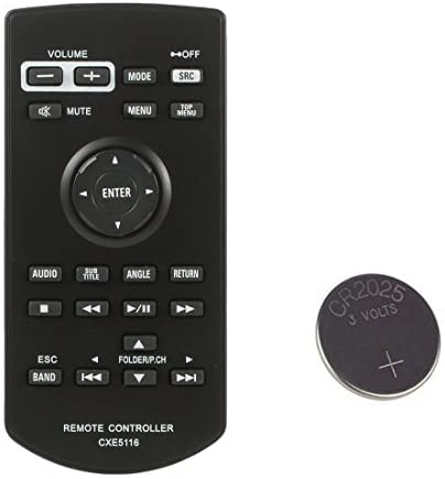 Remote Control for Pioneer CXE5116 AVH 165DVD AVH 1300NEX AVH-1440NEX AVH 2330NEX AVH-2440NEX AVH X2800BS AVH 170DVD with Battery Installed