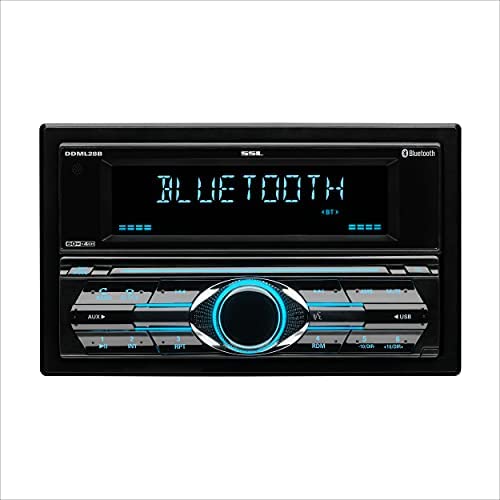 Sound Storm Laboratories DDML28B Multimedia Car Stereo - Double Din, Bluetooth Audio and Hands-Free Calling, MP3 Player, USB Port, AUX Input, AM/FM Radio Receiver, No CD/DVD Player