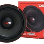 DS18 PRO-EXL68 Loudspeaker - 6.5", Midrange, Red Aluminum Bullet, 600W Max, 300W RMS, 8 Ohms, Ferrite Magnet - For the Peple Who Live and Breathe Car Audio (1 Speaker)