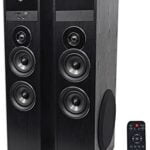 Rockville TM80B Black Home Theater System Tower Speakers 8" Sub/Bluetooth/USB