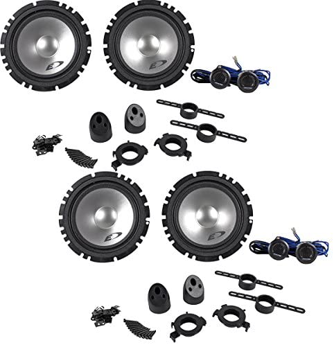 Two Pairs of Alpine SXE-1750S Type-E 6.5" Component Speakers
