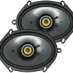 KICKER CS Series CSC68 6 x 8 Inch Car Audio System Speaker, Yellow (2 Pack)
