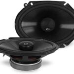 NVX VSP68 V-Series 6 inch x 8 inch / 5 inch x 7 inch (Adapter Included) Professional Grade True 130 watt 2-Way Coaxial Car Speakers with Silk Dome Tweeters, Set of 2