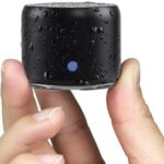 Travel Case Packed, EWA A106 Pro Portable Bluetooth Speaker with Custom Bass Radiator, Brief Design, IP67 Waterproof, Perfect Mini Speaker for Shower, Room, Bike, Car (Black)