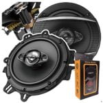 2 Pairs of Pioneer 6-1/2" 6.5" 4-Way 350 Watt Coaxial Car Audio Speakers | TS-A1680F (4 Speakers) + Magnet