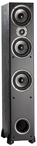 Polk Audio Monitor 60 Series II Floorstanding Speaker (Black, Single) - Bestseller for Home Audio | Affordable Price | 1" Tweeter, (3) 5.25" Woofers