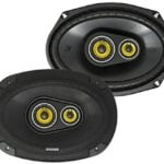 Kicker CS Series 150 Watt 6 x 9 Inch Car Audio Coaxial Speaker Pair, Yellow