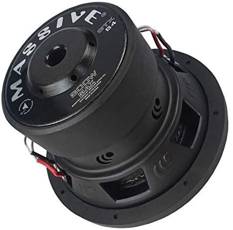 Massive Audio GTX84-8 Inch Car Audio Subwoofer, High Performance Subwoofer for Cars, Trucks, Jeeps - 8" Subwoofer 400 Watt RMS, 800w MAX Dual 4 Ohm, 2 Inch Voice Coil. Sold Individually