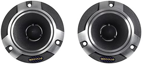 Pair Rockville RT5 2.8" Aluminum Car/Pro Tweeters w Titanium Diaphragm+Kapton VC