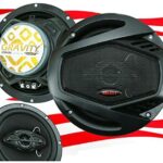 Gravity SGR654 6.5 Inch 4-Way Car Audio Full Range Speakers - 800Watts Maximum Power Handling Moisture Resistant Rubber Surround Frequency Response- 60Hz- 20KHz -Pair