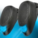 MAGNADYNE Linear Series LS2 Water Resistant 3 INCH Surface Mount Satellite Speaker with LED Lighting (Blue)