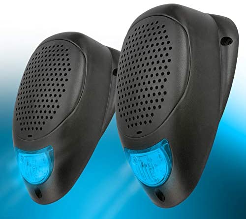 MAGNADYNE Linear Series LS2 Water Resistant 3 INCH Surface Mount Satellite Speaker with LED Lighting (Blue)